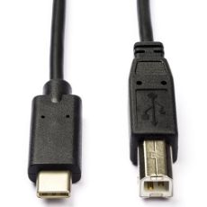 Εικόνα της Καλώδιο Nedis USB-C to USB-B 1m Black CCGL60650BK10