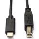 Εικόνα της Καλώδιο Nedis USB-C to USB-B 1m Black CCGL60650BK10