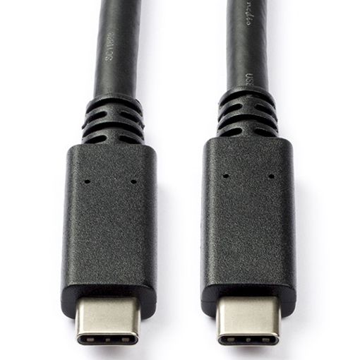Εικόνα της Καλώδιο Nedis USB-C to USB-C 1m 100W Black CCGL64750BK10