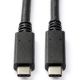 Εικόνα της Καλώδιο Nedis USB-C to USB-C 1m 100W Black CCGL64750BK10