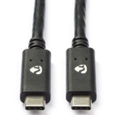 Εικόνα της Καλώδιο Nedis USB-C to USB-C 1m PD 100W Black CCGW64750BK10
