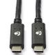 Εικόνα της Καλώδιο Nedis USB-C to USB-C 1m PD 100W Black CCGW64750BK10