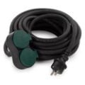 Εικόνα της Καλώδιο Προέκτασης Perel Type E/F to 2x Type E IP44 10m Black EGEC25210