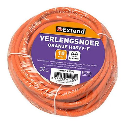 Εικόνα της Καλώδιο Προέκτασης ProCable 2x1.5mm² IP44 10m Orange