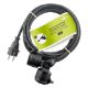 Εικόνα της Καλώδιο Προέκτασης Goobay 3x1.5mm² με 2x Type F IP44 5m Black 65434