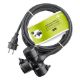Εικόνα της Καλώδιο Προέκτασης Goobay 3x1.5mm² με 3x Type F IP44 5m Black 65437