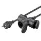 Εικόνα της Καλώδιο Προέκτασης Goobay 3x1.5mm² με 3x Type F IP44 5m Black 65437