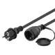 Εικόνα της Καλώδιο Προέκτασης Goobay 3x1.5mm² IP44 25m Black 44841