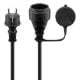 Εικόνα της Καλώδιο Προέκτασης Goobay 3x1.5mm² IP44 25m Black 44841