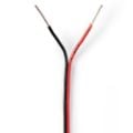 Εικόνα της Καλώδιο Ηχείου Nedis 2x0.35mm² 100m Black/Red CAGW0350BK1000
