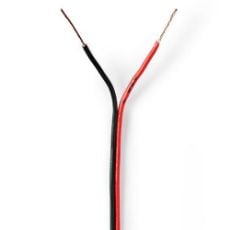 Εικόνα της Καλώδιο Ηχείου Nedis 2x0.35mm² 100m Black/Red CAGW0350BK1000