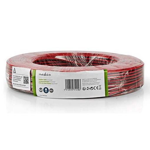 Εικόνα της Καλώδιο Ηχείου Nedis 2x0.5mm² 100m Black/Red CAGW0500BK1000