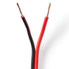 Εικόνα της Καλώδιο Ηχείου Nedis 2x0.75mm² 100m Black/Red CAGW0750BK1000