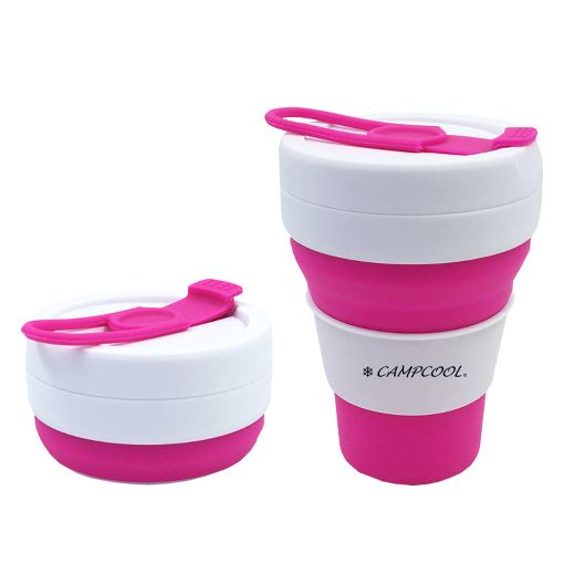 Εικόνα της Κούπα Campcool με Καλαμάκι Σιλικόνης 475ml Διάφορα Χρώματα 21-34801