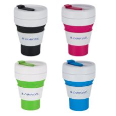 Εικόνα της Κούπα Campcool με Καλαμάκι Σιλικόνης 475ml Διάφορα Χρώματα 21-34801