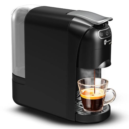Εικόνα της Μηχανή Espresso HomeVero 3-in-1 για Αλεσμένο Καφέ & Κάψουλες 700ml 1400W Black HV-CMB1400