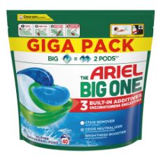 Εικόνα της Κάψουλες Πλυντηρίου Ρούχων Ariel All-in-1 Pods Big One Alpine 40τμχ