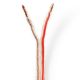 Εικόνα της Καλώδιο Ηχείου Nedis 2x4mm² Flexible 15m Transparent CAGW4000TR150