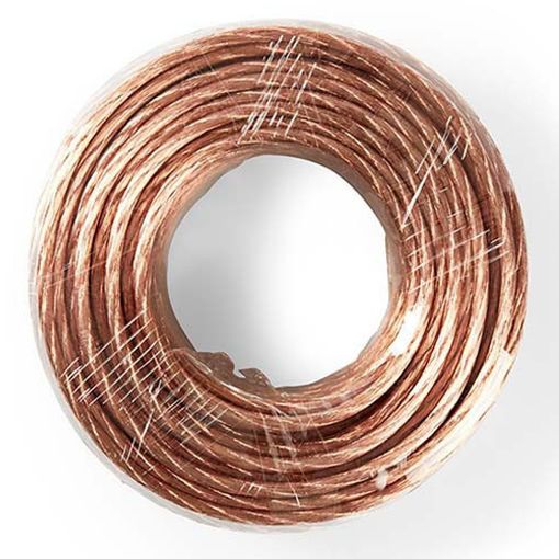 Εικόνα της Καλώδιο Ηχείου Nedis 2x6mm² Flexible 25m Transparent CAGW6000TR250