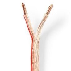 Εικόνα της Καλώδιο Ηχείου Nedis 2x6mm² Flexible 25m Transparent CAGW6000TR250