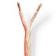 Εικόνα της Καλώδιο Ηχείου Nedis 2x6mm² Flexible 25m Transparent CAGW6000TR250