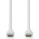 Εικόνα της Καλώδιο Nedis USB-C to USB-C 2.0 1.5m 60W Black CCGB60820WT15
