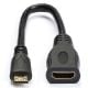 Εικόνα της Adapter Nedis Mini HDMI Male to HDMI Female 0.2m Black CVGP34590BK02