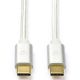 Εικόνα της Καλώδιο Nedis Braided USB-C to USB-C 2.0 2m 100W Grey CCTB60800AL20