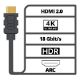 Εικόνα της Καλώδιο Nedis HDMI Male to Mini HDMI Male 2m Black CVTB34500GY20