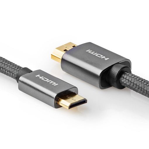 Εικόνα της Καλώδιο Nedis HDMI Male to Mini HDMI Male 2m Black CVTB34500GY20