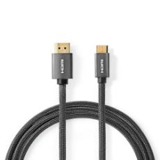 Εικόνα της Καλώδιο Nedis HDMI Male to Mini HDMI Male 2m Black CVTB34500GY20