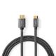 Εικόνα της Καλώδιο Nedis HDMI Male to Mini HDMI Male 2m Black CVTB34500GY20