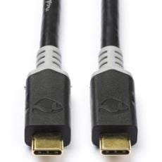 Εικόνα της Καλώδιο Nedis USB-C to USB-C 3.2 Gen 2x2 2m 100W Black CCBW64020AT20