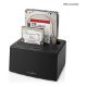 Εικόνα της Clone & Docking Station Nedis για 2 Δίσκους SATA 2.5" / 3.5" USB 3.2 Gen1 Black HDDUDB3210BK