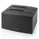 Εικόνα της Clone & Docking Station Nedis για 2 Δίσκους SATA 2.5" / 3.5" USB 3.2 Gen1 Black HDDUDB3210BK