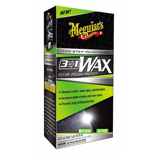 Εικόνα της Υγρό Κερί Meguiar's 3-in-1 Wax για Φροντίδα Βαφής 473ml G191016