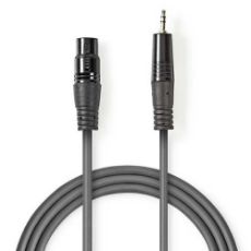 Εικόνα της Καλώδιο Nedis XLR 3-Pin Male to 3.5mm Male 1.5m Grey COTH15300GY15