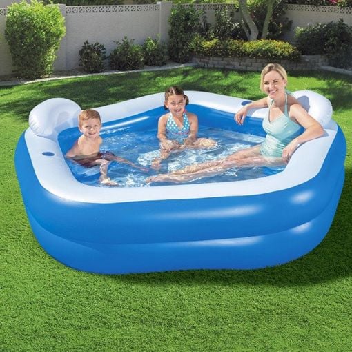 Εικόνα της Πισίνα Bestway Backyard Oasis Φουσκωτή 213 x 207 x 69 cm Μπλε/Λευκή 54153