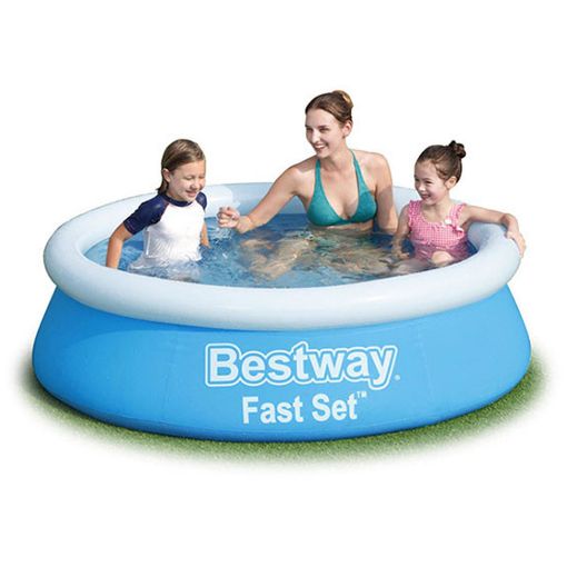Εικόνα της Παιδική Πισίνα Bestway Fast Set Φουσκωτή 183 x 51 cm Μπλε/Λευκή 57392
