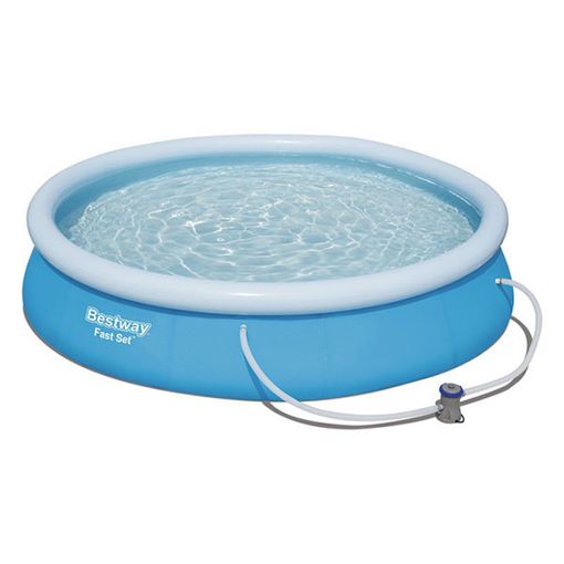 Εικόνα της Πισίνα Bestway Fast Set Φουσκωτή 366 x 76 cm Μπλε/Λευκή 57274