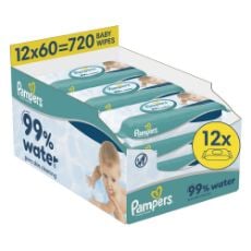 Εικόνα της Μωρομάντηλα Pampers 99% Water 12x60τμχ