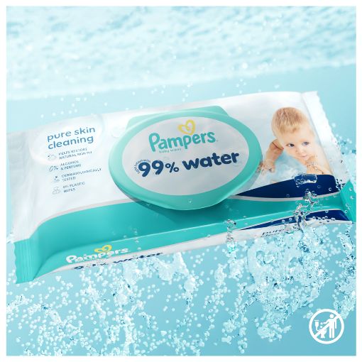 Εικόνα της Μωρομάντηλα Pampers 99% Water 3x60τμχ