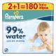 Εικόνα της Μωρομάντηλα Pampers 99% Water 3x60τμχ