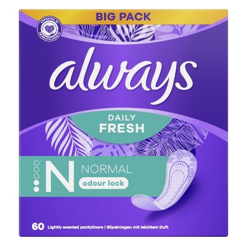 Εικόνα της Σερβιετάκια Always Daily Fresh Normal 60τμχ