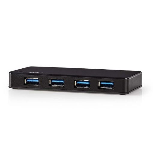 Εικόνα της USB Hub Nedis 4 Port USB-A 3.2 Gen 1 Black UHUBU3420BK