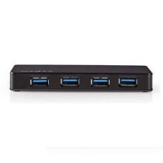 Εικόνα της USB Hub Nedis 4 Port USB-A 3.2 Gen 1 Black UHUBU3420BK