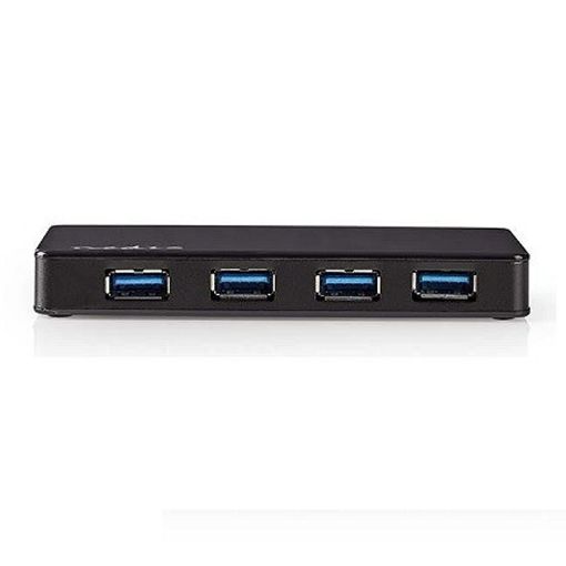 Εικόνα της USB Hub Nedis 4 Port USB-A 3.2 Gen 1 Black UHUBU3420BK