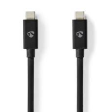 Εικόνα της Καλώδιο Nedis USB-C to USB-C 4.0 Gen 2x2 2m 240W Black CCGB66020BK20