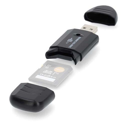 Εικόνα της Card Reader Nedis Portable USB 2.0 Black CRDRU2100BK