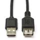 Εικόνα της Καλώδιο Προέκτασης Nedis USB-A Male to USB-A Female 2.0 2m Black CCGB60010BK20